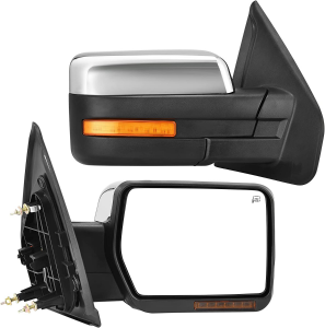 Yitamotor Ford F Towing Mirrors Power Heated Mirror With Turn Signal And Puddle Light