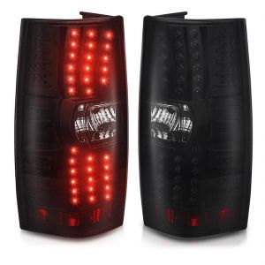 YITAMOTOR® 2007-2014 Chevy Suburban Tahoe LED Tail Lights Smoke Lens