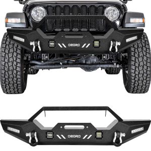 OEDRO Front Bumper for 2018-2024 Jeep Wrangler JL & Unlimited, 2020 ...