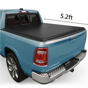 YITAMOTOR® 5.2 Ft Bed Tonneau Cover Soft Roll Up For 2015-2024 ...