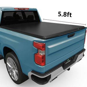 YITAMOTOR® 5.8 Ft Tonneau Cover Soft Roll Up For 2019-2024 Chevrolet ...