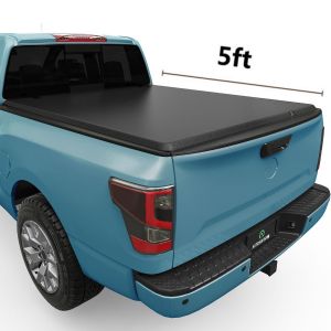 YITAMOTOR® 5FT Soft Roll-up Truck Bed Tonneau Cover For 2005-2024 ...