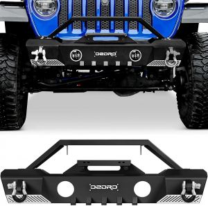 OEDRO Stubby Front Bumper for 2007-2018 Jeep Wrangler JK, 2018-2024 ...