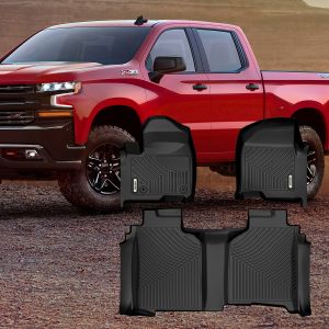 OEDRO Floor Mats for 2019-2025 Chevy Silverado 1500/GMC Sierra 1500 ...