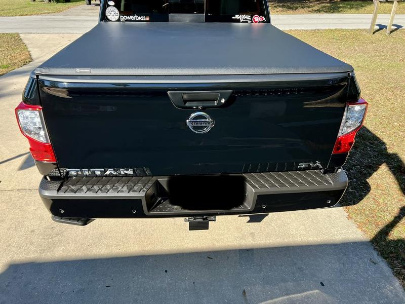 YITAMOTOR® 2017-2024 Nissan Titan Soft Quad Fold Truck Bed Tonneau ...