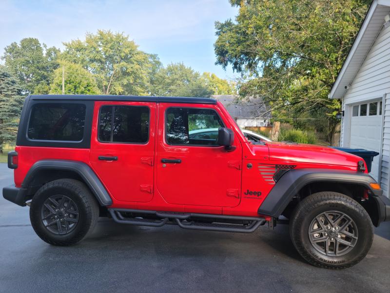 OEDRO Running Boards for 2018-2024 Jeep Wrangler JL 4 Door, Black ...