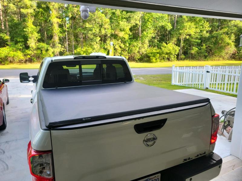 YITAMOTOR® 2017-2024 Nissan Titan Soft Quad Fold Truck Bed Tonneau ...