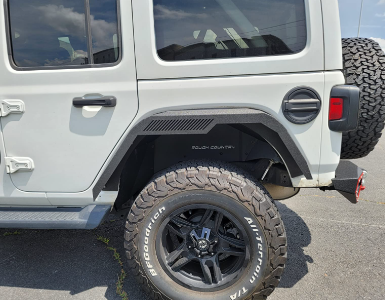 Front & Rear Fender Flares for 2018-2024 Jeep Wrangler JL with Signal ...