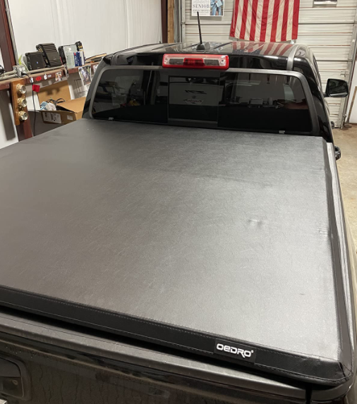 Oedro® 6ft Tri-fold Truck Bed Tonneau Cover For 2015-2022 Chevy 