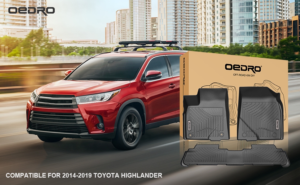 2019 Toyota Highlander Floor Mats Liners Oedro