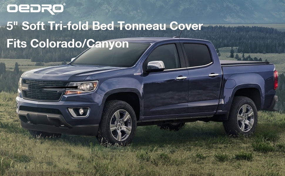 2019 Upgraded Soft Tri Fold Tonneau Cover 5ft Bed For Chevy Colorado Gmc Canyon Fleetside Oedro