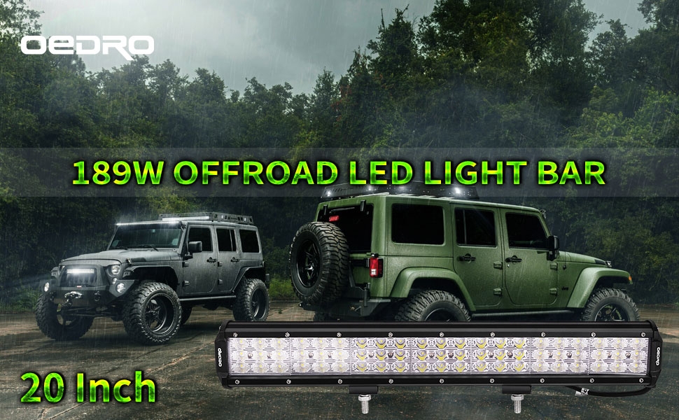 20 Led Light Bar 300w For Truck Jeep Suv Atv Utv Oedro